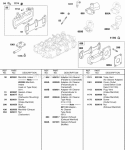 Intake Manifold Exhaust Manifold Diagram and Parts List for 580447-0333-E2  Briggs and Stratton Engine